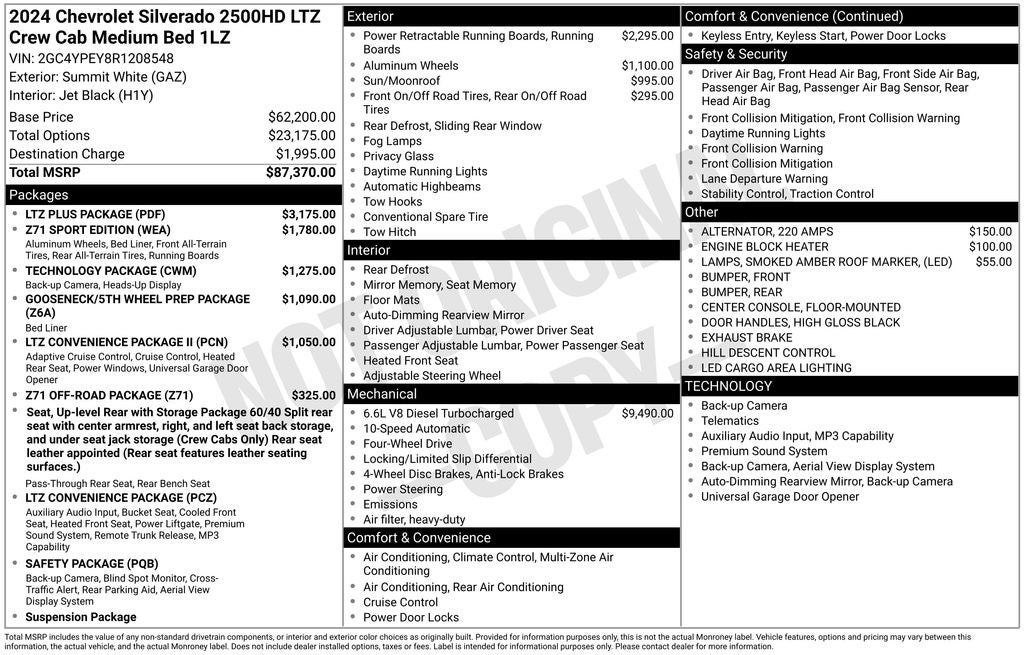 2024 Chevrolet Silverado 2500HD LTZ