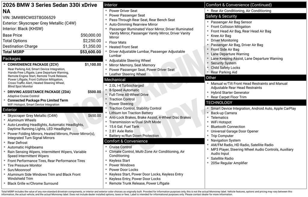 2026 BMW 3 Series 330i xDrive