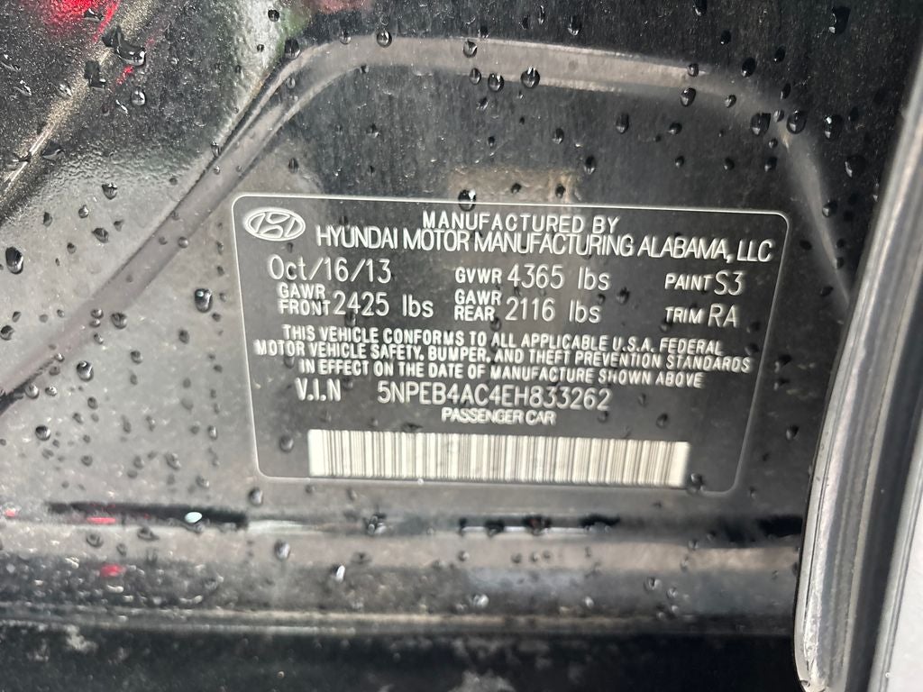 2014 Hyundai Sonata GLS Popular Equipment Package