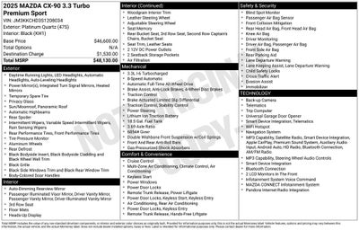 2025 Mazda Mazda CX-90 3.3 Turbo Premium